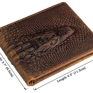 Leather wallet  Vintage (Crocodile)