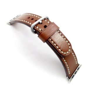 Apple Watch Strap Apple Watch Brown With White / Brown Basic Apple Smoked Line (IWatch)