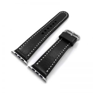 Apple Watch Strap Apple Watch Black With White / Black Line Apple Apple Black (IWatch)