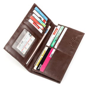 Leather wallet (CROCODILE LEATHER) brown
