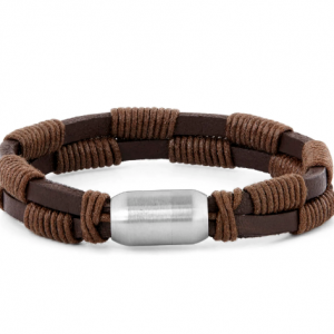 WRAPPED BROWN LEATHER BRACELET